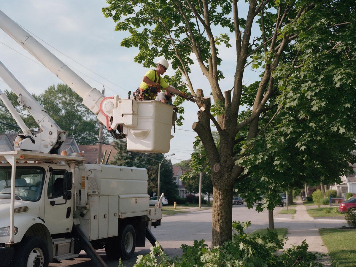 tree removal project in Twickenham, Huntsville